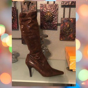 Shiny Brown Boots